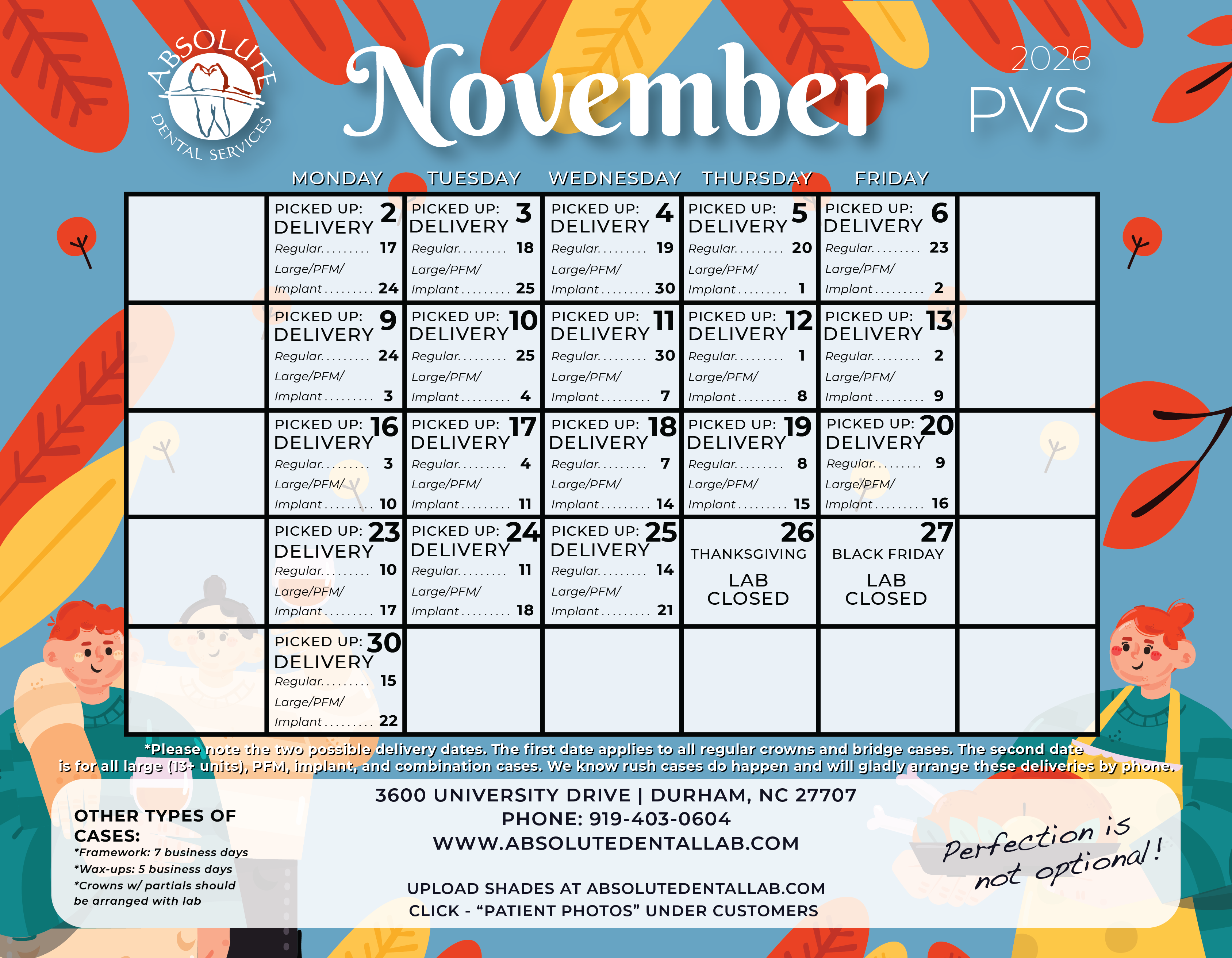 DURH November Cal_DurhamPVS